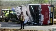 واژگونی اتوبوس در آلمان 40 زخمی بر جای گذاشت