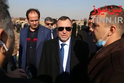 بازدید سفیر اکراین از محل حادثه سقوط هواپیمای اوکراینی حوالی فرودگاه امام خمینی(ره)
