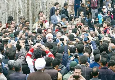 دلجویی روحانی از سیل زدگان

