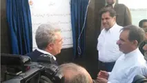 افتتاح بندرگاه هندورابی با حضور معاول اول رئیس جمهور