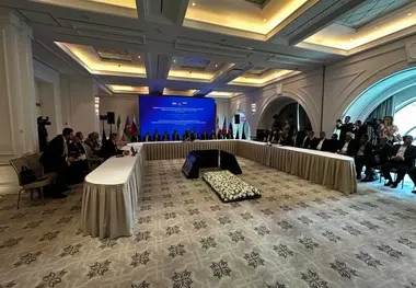 گزارش تصویری از نشست سه‌ جانبه ایران، آذربایجان و روسیه در باکو