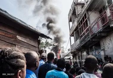 اولین تصاویر خبرگزاری فرانسه از سقوط هواپیما در کنگو