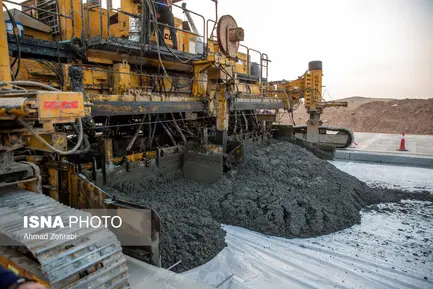 گزارش تصویری اجرای پروژه آزادراه شهید سلیمانی قم  (12)