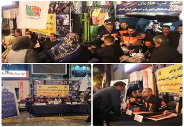 برپایی میز خدمت راهداری گرگان در استان گلستان