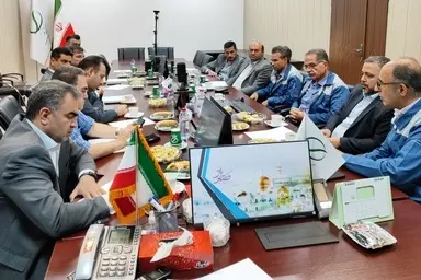 بازدید مدیران شرکت حمل و نقل ریلی نور الرضا از کارخانه گروه صنعتی پلور سبز