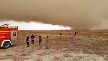 محیط زیست استان مرکزی: مهار آتش‌ تالاب میقان امکان‌پذیر نیست / درخواست بالگرد و هواپیما از تهران