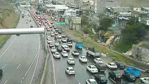 ترافیک نیمه‌سنگین در آزادراه کرج-تهران