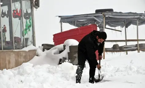 بارش برف در گردنه حیران