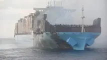 Maersk Honam Docks in Jebel Ali Nearly Three Months After Fire
