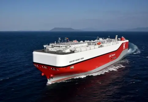 Delivery of Next-generation Environmentally Friendly Car Carrier Fueled by LNG “Century Highway Green”