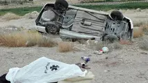 دو کشته در واژگونی خودرو در اتوبان تهران - قم
