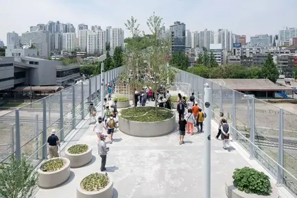 وقتی یک پل هوایی چندین کیلومتری و متروکه به باغچه هوایی در شهر سئول تبدیل می شود