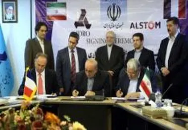 امضاء توافقنامه های ریلی بین ایران و فرانسه 