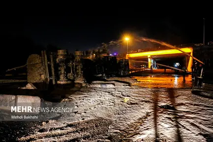 آتش سوزی تانکر