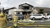 Cessna 414A crashes into a single family house in the suburb of Yorba Linda, California