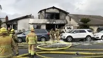 Cessna 414A crashes into a single family house in the suburb of Yorba Linda, California
