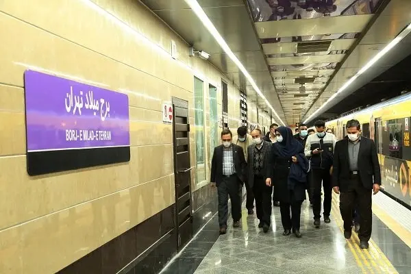 نمایندگان وزارت کشور از دو ایستگاه مترو تهران بازدید کردند