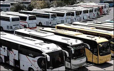 استفاده از حداکثر توان ناوگان اتوبوسی برای انتقال زائران اربعین