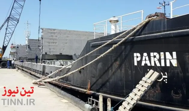 بزرگترین کشتی کشتیرانی دریای خزر در بندر آستارا پهلو گرفت + عکس