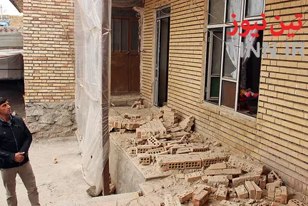 خسارت‌های زلزله در قطور - آذربایجان غربی