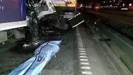 تصادف مرگبار کامیونت با کامیون در جاده خاوران