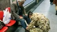 مترو، پیرمرد، سرباز!