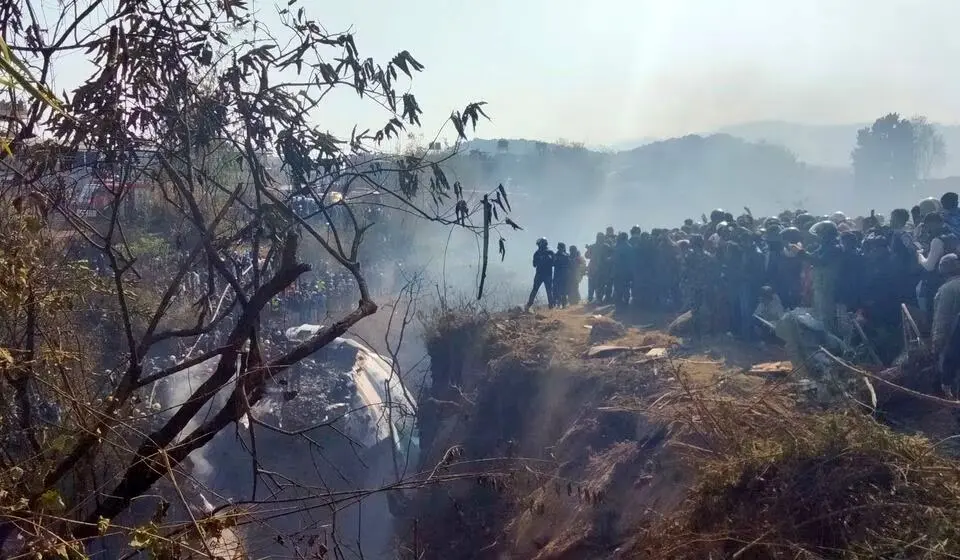 جان باختگان سقوط هواپیمای نپالی به ۴۰ نفر رسید