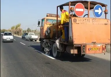 اجرای ۹۴۰ کیلومتر خط کشی محورهای اصلی و فرعی و روستایی در خراسان شمالی