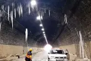 قندیل ریزی تونل‌ های جاده چالوس