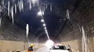 قندیل ریزی تونل‌ های جاده چالوس