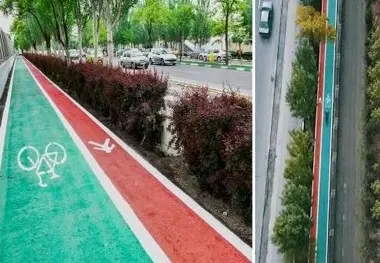 احداث مسیر دوچرخه‌سواری در بلوار ملک‌آباد مشهد