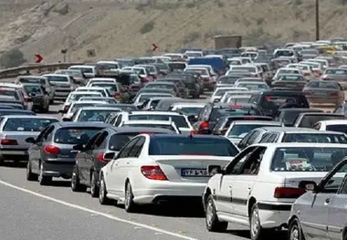 ترافیک سنگین در آزادراه ساوه - تهران، کرج - قزوین و بالعکس