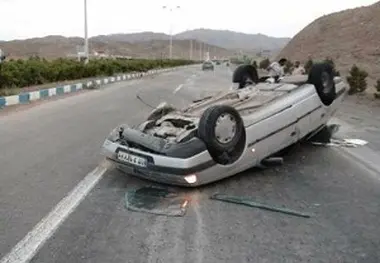 واژگونی پژوپارس در محور اهواز - اندیمشک