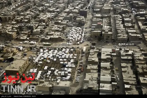 گزارش تصویری/ تصاویر هوایی از اسکان موقت زلزله زدگان 
