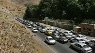  ترافیک سنگین در محورهای کرج-چالوس، ایلام-مهران و شمشک-دیزین