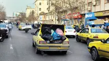 تاکسی های فراری در تور تاکسیرانی | باربری شغل دوم بعضی تاکسی ها شده است