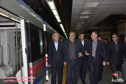  بازدید استاندار آذربایجان شرقی(دکتر خدابخش) از پروژه خط یک قطار شهری تبریز