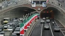 تصادف در تونل توحید علت ترافیک بزرگراه نواب