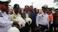  2100 کلاه ایمنی بین موتورسوران کرمانی توزیع شد