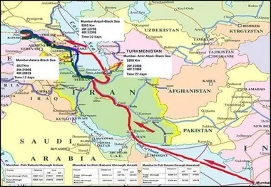 بررسی گزارش اتاق ایران درباره کریدور شمال جنوب 