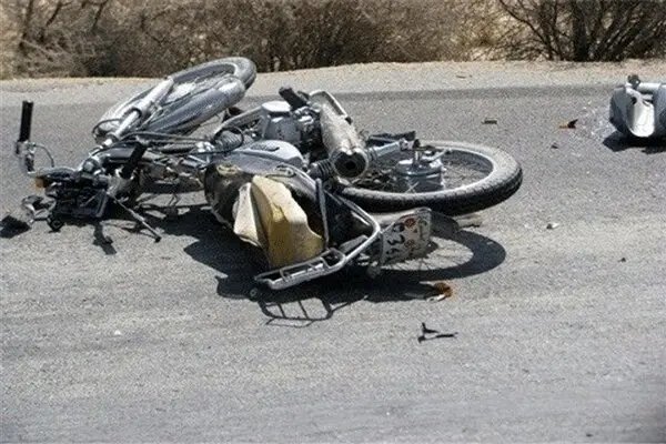 برخورد مرگبار کامیون با موتور سیکلت
