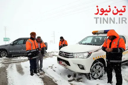 عملیات راهداری زمستانی در جاده هراز