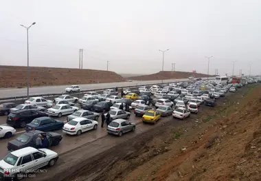 ترافیک نیمه سنگین در آزادراه کرج-تهران