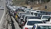 ترافیک در آزادراه کرج-تهران سنگین است