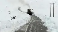 فیلم | حجم سنگین برف در کوهرنگ گردنه چری چهار محال و بختیاری