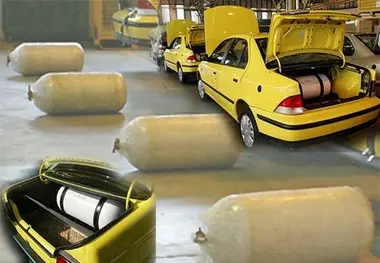 انهدام 215 مخزن CNG غیراستاندارد تاکسی و سواری