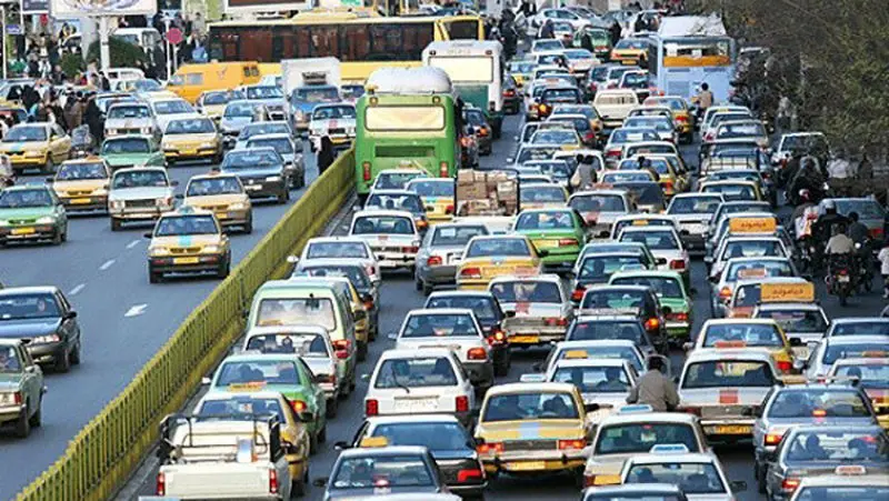 وضعیت ترافیک معابر تهران در روز بیستم فروردین‌ماه