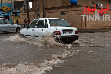 آب گرفتگی معابر در زاهدان