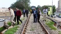 بازدید مدیرکل خط وسازه‌های فنی وهیات همراه ازاداره‌کل راه‌آهن جنوب