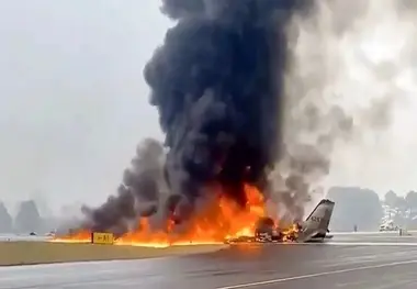 هواپیمای آموزشی همدان دچار سانحه شد